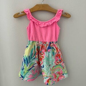 Lilly Pulitzer Claire Dress “Multi Casa Banana” Girls XS (2-3)